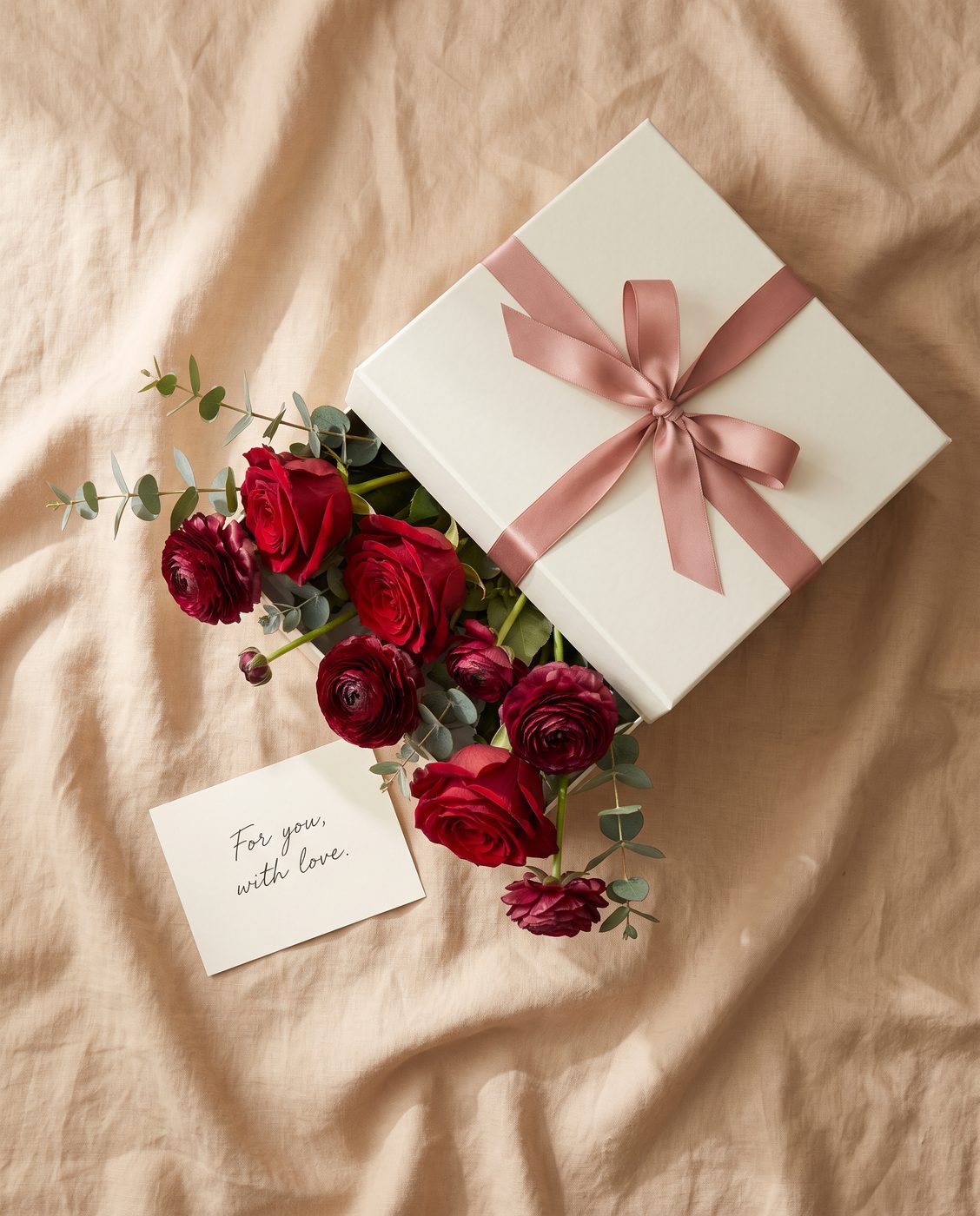Virágdoboz átadás — For you, with love